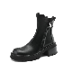  Women′s Round Toe Side Zipper Back Loop Light Chunky Sole Chelsea Boots