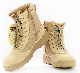 Newest Khaki Color Us Army Military Style Tactical Police Style Leather Boots manufacturer