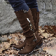  Manufacturers OEM Wholesale High Quality Small MOQ Winter Cross-Border Foreign Trade New Knight Boots Europe and The United States Casual Female Boots Thick