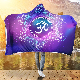  Custom Print on Demand Dropshipping Warm Fleece Hoodie Blanket