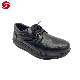  Resistance to Abrasion Less Than 50 / 3 Layer Rubber PU EVA Grain Leather Black Shoes