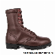 Brown Black Colour Cow Leather Army Style Military Style Boots High Quality