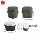 Wholesale Green Aluminum Military Outdoor Army Police Lunch Box/Military Army 1mm Thickness Aluminum Germany Lunch Box