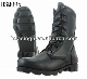  Lxg, Classic Full Grain Leather Upper Black Tactical Boot 8 Inch Anti-Slip Rubber Outsole Combat Boot for Sale Hsm095