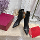  The Latest Fashion Women′s Shoes Design Short Boots Pointed Toe Piece of High Heels Ladies Boots