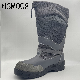  Gww, 10 Inch Full Grain Leather Cold Resistant Waterproof Combat Boot Hard Wearing Rubber Outsole Grey Color Tactical Boot Hsm008