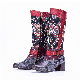  New Retro Style Knee High Boots Women′ S Embroidery Leather Boots