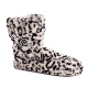 Supplier Sexy Plush Indoor Leopard Print Warm Winter Slipper Boots manufacturer