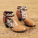 Retro Handmade High Quality Lady′s Shoes Tassels Ankle Boots