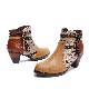  New Fashion Retro Leather Shoes Women Casual Short Boots