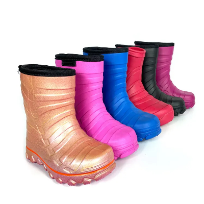 Winter Lightweight Waterproof Water Resistant Non-Slip Soft Kids EVA Rain Boots