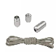  Lazy Shoelaces Locking Buckle Reflective Metal Capsule No Tie Elastic Shoe Laces Kids Adult Round Adults and Seniors