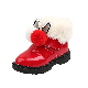  New Winter Children′s Snow Boots Fashion Sweet Girls′ Ankle Boots Warm Footwear