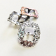  Belt Accessories New Design Square Embossed Flower Vintage Belt Pin Buckles for Lady′s Belt
