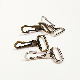  25*46mm Trigger Clasp Metal Hook Clip Sling Clasp Spring Snap Hook for Dog Collar Bag