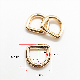  Classics Metal Welded D Rings Buckle for Handbags Belt Accessories