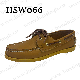  Gww, Handmade Lace-up Style Yellow Boat Shoe for Sale Hard Wearing Rubber Outsole with Stitching Penny Shoe Hsw066