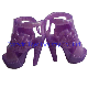 Factory Supply Plastic Doll Shoes Rose Boots Toys Accessory