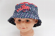  Cotton Plaid Baby Teddy Bear Woven Hat Bucket Cap Cute Fisherman