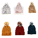 Ladies′ Winter Warm Knitted Hat Cap with Diamond Cable Pattern