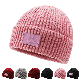  High Quality Wholesale Men/Women 100% Acrylic Custom Embroidery Logo Knitted Hat Fold Winter Warm Hat Beanie for Kids/Children