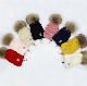  Fur Ball Hat Winter Knitted Angle Jacquard Beanie Hats Cuffless Toque Unisex