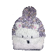  Children Winter Fashion Warm Bear Jacquard Embroidery Lurexy Bobble Hat Cap