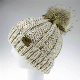  Pure Color Knitted Hat Slouchy Beanie Skullies Cap with Pompom