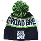  China Factory OEM Customized Logo Embroidered Jacquard Acrylic Knitted Winter Ski Snowboard Pompom Beanie
