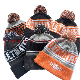  OEM Customized Logo Embroidered Winter Knitted Acrylic Outdoor Camping Snowboard Pompom Beanie Hat