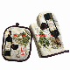  Customized Print Polyester Cotton Kitchen Set Pot Mat Holder Oven Mitten