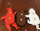  Christmas Items Pull String Wood Photo Hanger with Christmas Theme