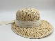  Paper Adult Summer Big Brim Hat Sunshde Lady Straw Hat with Bow Ribbon