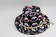  Fashionable Full Hat Print Polyester Fabric Summer Sunshade Straw Hat