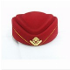 Custom High Quality Airline Stewardess Hat Wool Felt Stewardess Hats Women Berets