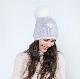  Ladies Fashion Knitted Love POM POM Cashmere Beanie/Hat