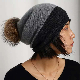  Sustainable Wool Cashmere Knit POM Beanie Hat