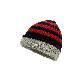  Custom Reversible Knitted Contrast Color Stripe Winter Beanie Caps Hats