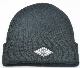  Plain Solid Colors PVC Patch Embroidered Acrylic Knitted Beanie Hat