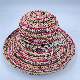  Colorful Crochet Raffia Straw Packable Foldable Fashion Hat