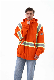  Warm Thick Garment Cap Cord 100% Polyester Orange Fleece Hoodie Workwear