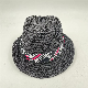  Hand Made Crochet FSC Paper Straw Packable Soft Fedora Hat