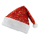  Hot sale custom plush christmas hats santa claus hat for decoration