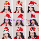  Wholesale Adult Children Christmas Hat Xtmas Decorations Santa Hat Small Gift Atmosphere Props Deer Snowman Party Supplier