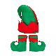 Jingle Bells Xmas Holiday Party Costume Christmas Elf Felt Socks Hat