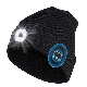 M1-Bl1 LED Light Washable Warm Winter Bluetooth Beanie with Removable Earphone