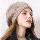  Slouchy Knitted 100% Merino Wool Beret Hat for Ladies