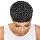  Elastic Adjustable Black Synthetic Crochet Cornrow Braided Wig Caps for Making Synthetic Wigs
