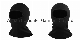 OEM Custom Black Knitted Cotton Polyester Acrylic Winter Balaclava
