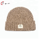  OEM Sport Merino Wool Keep Warm Custom Woven Logo Beanie Winter Hat